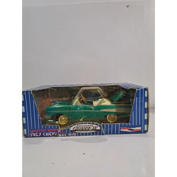 Gearbox  Diecast 1957 Chevrolet Bel Air Pedal Car Bank w/box - Picture 10 of 14